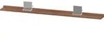 Duravit Spiegel-Ablage Sivida 125x65x3,6mm, Nussb Nat, montiert, chrom
