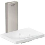 hansgrohe Schale Axor Uni. Rectangular Glas, Wandmontage, Edelstahl-Optik (42605800)