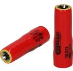 KS Tools 3/8" TX-E-Stecknuss mit Schutzisolierung, E12, lang