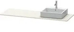 Duravit Konsole XSquare 160x55x1,6cm, m 1 AS, Beck. re, Tau matt