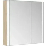 Keuco Spiegelschrank 2-t&uuml;rig Somaris 80x71x12,7cm, Ei he Dek., Vorbau, asym.