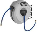 Riegler Schlauchaufroller aus Kunststoff/Metall mit PU-Schlauch blau ,