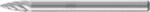 PFERD TOOLS Hartmetall Hochleistungsfr&auml;sstift INOX Spitzbogen SPG &Oslash; 03x07 mm