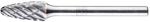 PFERD TOOLS Hartmetall Hochleistungsfr&auml;sstift ALLROUND Rundbogen RBF &Oslash;06x13mm