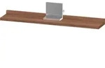 Duravit Spiegel-Ablage Sivida 65x65x3,6cm, Nussb Nat, montiert, chrom