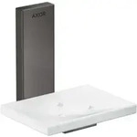 hansgrohe Schale Axor Uni. Rectangular Glas, Wandmontage, brushed black chrome
