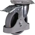 VARIOfit Bremsrolle 125 x 32 mm grau elektrisch leitf&auml;hig