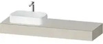 Duravit Konsole Qatego 160x55x17cm, Tau ma, 1 Ausschn, Beck. li