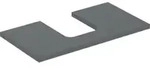 Geberit Waschtisch-Platte One 90x3x47cm, lava/lackiert m, Ausschn mit.