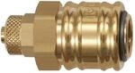 Riegler Schnellverschlusskupplung NW 7,2, MS blank, Schlauchanschluss 8x6...