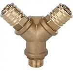 Riegler Y-Verteiler mit 2 Kupplungen, 3/8 Zoll