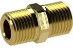 Riegler Doppelgewindenippel, R 2 a., R 2 a., SW 62, Messing