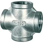Riegler Kreuzverteiler, 4 x innen, Rp 1, Edelstahl 1.4408