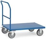fetra Schiebeb&uuml;gelwagen 2502B mit Blechplattform - Tragkraft 600kg TPE-Reifen)