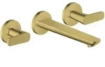 hansgrohe 3-Loch-Waschtischarmatur Axor Citterio C o S, po g opt, UP Wandmont., Ausl.