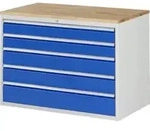 Rau Schubladenschrank Buche-Top und 5 x Schubl.-XXL 2x120 2x150 1x180mm