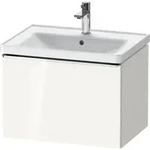 Duravit Waschtischunterschrank D-Neo 63,4x45,2cm, chr/we hgl, 1 Ausz., wandh&auml;ngend