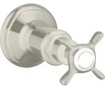 hansgrohe Fertigmontageset Axor Montreux UP-Absperrvtl., m Kreuz, Edelstahl-Optik