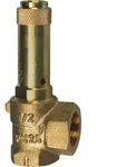 Riegler Eck-Sicherheitsventil, Fl&uuml;ssigkeiten, G 1/2, Ansprechdruck 3 bar