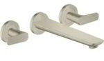 hansgrohe 3-Loch-Wannenarmatur Axor Citterio cub cut, brushed nickel, UP Wandmontage