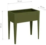 Westmann Hochbeet Vedura S 40 x 74 x 80cm Olivgr&uuml;n