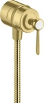 hansgrohe Absperrventil Axor Montreux Stop m R&uuml;ckflussverh., Hebel, brushed brass
