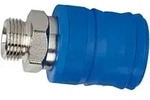 Riegler Sicherheitskupplung NW 7,4, Typ KE, Messing vern., G 1/2 AG