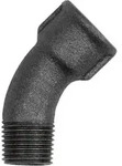 Riegler Bogen 40, 45&deg;, Rp 2 i., R 2 a., Temperguss schwarz