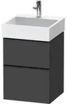 Duravit Waschtischunterschrank D-Neo 48,4x44,2cm, sw/Grap m, 1 Kast, 1 Ausz.