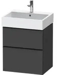 Duravit Waschtischunterschrank D-Neo 58,4x44,2cm, sw/Grap m, 1 Kast, 1 Ausz.