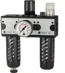 Riegler Wartungseinheit 3-tlg. &raquo;multifix&laquo;, PC-Beh., Schutzkorb, BG3, G1/2