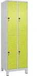C+P Doppelstock-Spind Classic PLUS, F&uuml;&szlig;e, 2 Abteile, 1950x600x500mm, 7035/0024