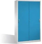C+P Werkzeugschrank mit Schiebet&uuml;ren, innen 4 B&ouml;den, H1950xB1200xT400mm Front