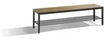 C+P Sitzbank, Basic Plus, H401xB1500xT353mm, Gestell Schwarzgrau / Dekor Eiche...