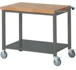 STIER Fahrbare Werkbank Premium mit Ablageboden BxTxH 1000x700x880 mm