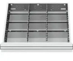STIER Schubladeneinteilung Metalleinteilung BLH 150/175 mm Innenma&szlig; 500x450 mm...