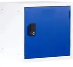 STIER Schlie&szlig;fachw&uuml;rfel HxBxT 305x305x305 mm enzianblau