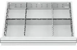 STIER Schubladeneinteilung Metalleinteilung BLH 100/125 mm Innenma&szlig; 600x450 mm...