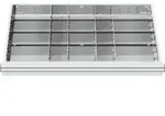 STIER Schubladeneinteilung Metalleinteilung BLH 100/125 mm Innenma&szlig; 800x450 mm...