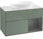 V&B Waschtischunterschrank Finion 100, Pl w m, Rg A m Lac, Oli. m Lac