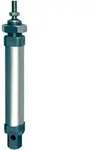 Riegler Rundzylinder, doppeltwirk., Magnet, Kol.-&Atilde; ̃20, o.D., Hub 125, G1/8