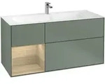 V&B Waschtischunterschrank Finion 119,6x59,1cm, Reg li Oa ven, Oli. m Lac