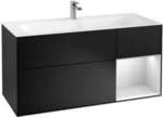 V&B Waschtischunterschrank Finion 119,6x59,1cm, Rg re wh. m Lac, bla m Lac