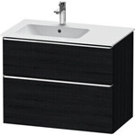 Duravit Waschtischunterschrank D-Neo 81x46,2cm, 1 Kast, B li, chr/Eiche sw