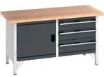 Bott Kastenwerkbank cubio 1500 x 750 x 840mm RAL 7035/7016
