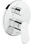 Duravit Fertigmontageset Wave UP-Wannen-Einhebelmischer, Umstellventil, chrom