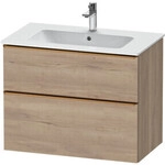 Duravit Waschtischunterschrank D-Neo 81x46,2cm, b geb/Ei ma, 1 Kast, 1 Ausz.