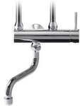Clage Einhebel-&Uuml;bertischarmatur CSO swb Rohrausl 16cm, chr, m seitl. Hebel