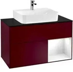 V&B Waschtischunterschrank Finion 100, Pl bla m, Reg re glo wh. Lac, Peo m
