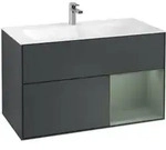 V&B Waschtischunterschrank Wandbeleuchtung Finion 99,6x59,1cm, Rg r Ol m Lac, md bl.